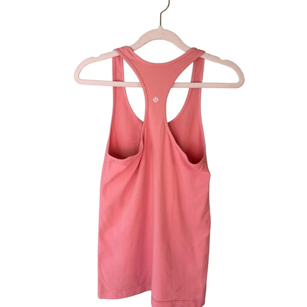 Lululemon Cool Racerback Pink Tank Top Size XS S Activewear Athleisure Workout